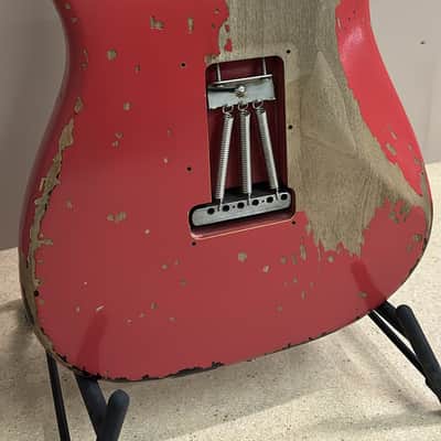 Fender Custom Shop Michael Landau '63 Stratocaster Relic 2024 - Fiesta Red over 3-Color Sunburst image 3