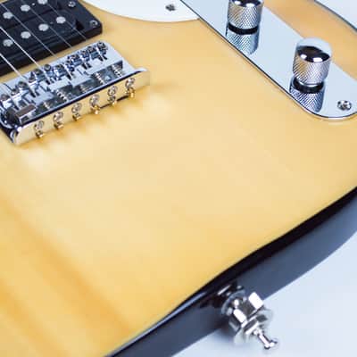 ONE of a KIND! Squier '51 Stratocaster/Telecaster/Precision Hybrid, Blonde/Black sides +CASE image 11