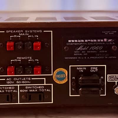 ✨ Marantz 1060 Vintage Integrated Amplifier – Serviced, Partially Recapped, Metal Case, 3+ Hour Bench Tested – BVA image 15