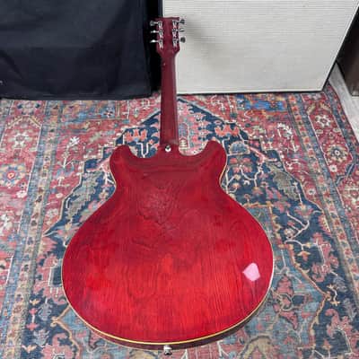 Yamaha ES-335 Style Model SA-700 Semi Hollow Persimmon Red - 1980 image 10