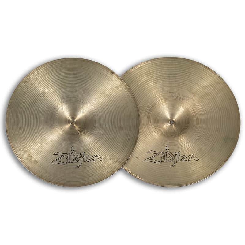 A. Zildjian 14" Hollow Logo New Beat Hi-Hat Cymbals (Pair) 1978 - 1982 image 2