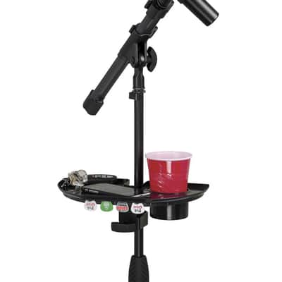Gator GFW-MICACCTRAY Frameworks Microphone Stand Accessory Tray with Drink Holder & Guitar Pick Tab image 6
