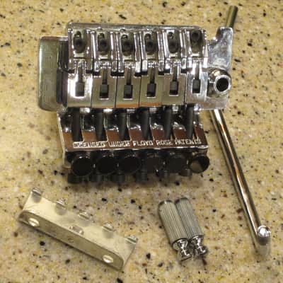 Peavey Wolfgang Floyd Rose Lic EVH Tremolo Chrome Double Locking Guitar Bridge image 1