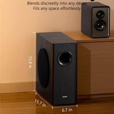 Edifier T5s Powered Subwoofer, 70W RMS, 8" Woofer, 35Hz Deep Bass, Black image 7