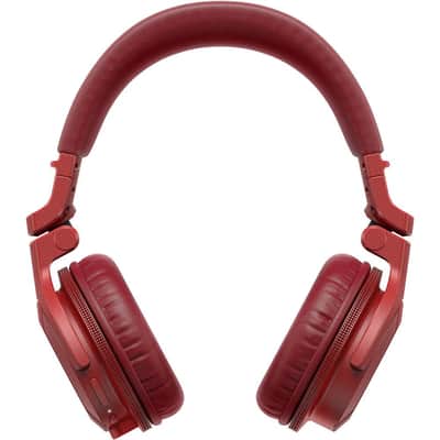 Pioneer DJ HDJ-CUE1BT-R Bluetooth Wireless On-Ear DJ Headphones, Red image 2