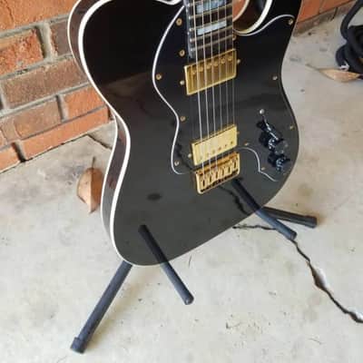 JW Van Telecaster Deluxe Custom Hybrid 2017 Gloss Black w/ Gold Hardware image 7