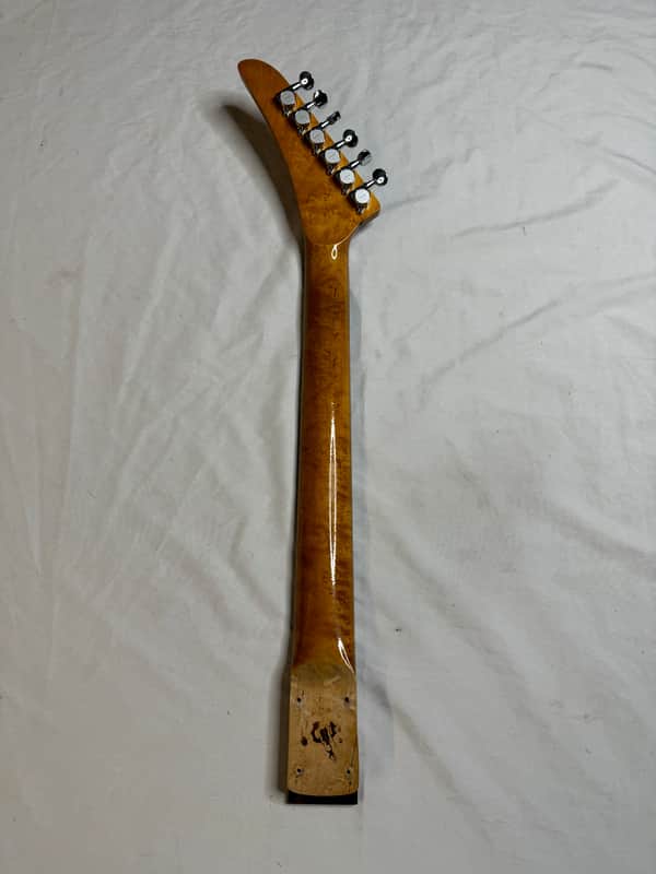 Warmoth Banana Headstock 22 Fret Electric Guitar Neck 1980s | Reverb