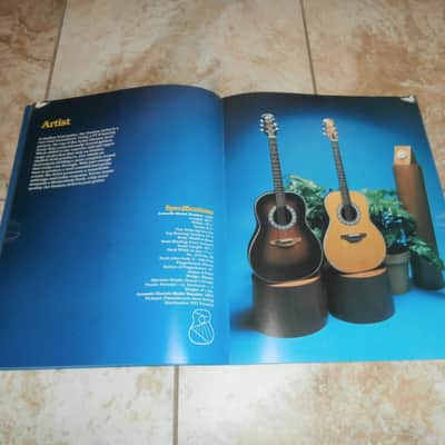 Vintage 1980 Ovation Acoustic/Acoustic Electric Guitar Catalog! Rare Original Case Candy, Paperwork! image 8