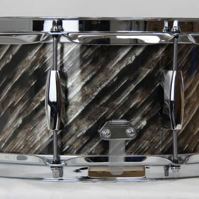 Click Custom 8ply Maple 6x12 Snare Drum Quicksilver Strata Finish image 4