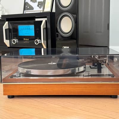Vintage Thorens TD-145 Walnut Wood Turntable ~FULLY RESTORED~ LOOK ! image 13