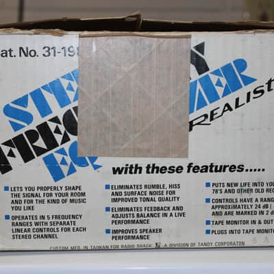 Restored Realistic  5 band Graphic Equalizer 31-1987 (9) with original box image 21