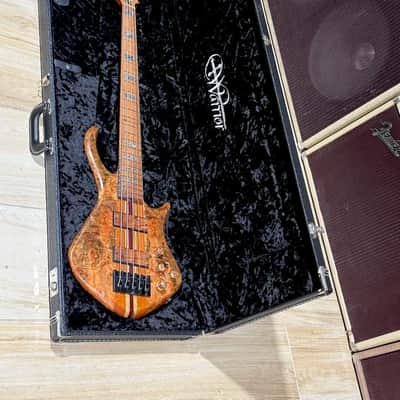 Warrior Dran Michael 5-string Bass "NAMM" 2020 - stunning featherweight Spalted Maple NAMM Show display model # 9. image 14