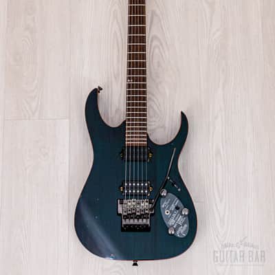 2000 Ibanez Prestige RG2020X Transparent Light Blue w/ DiMarzio + Piezo image 2