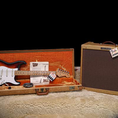 1958 Fender Stratocaster & Matching Tweed Pro Amp image 2