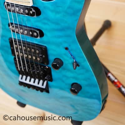 ESP LTD MH-203 QM - See Thru Blue Bild 7