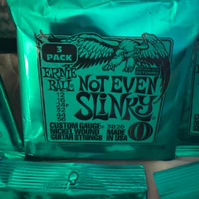 7 packs of Ernie Ball 2626 Not Even Slinky Guitar Strings (12 - 56) NEW image 2