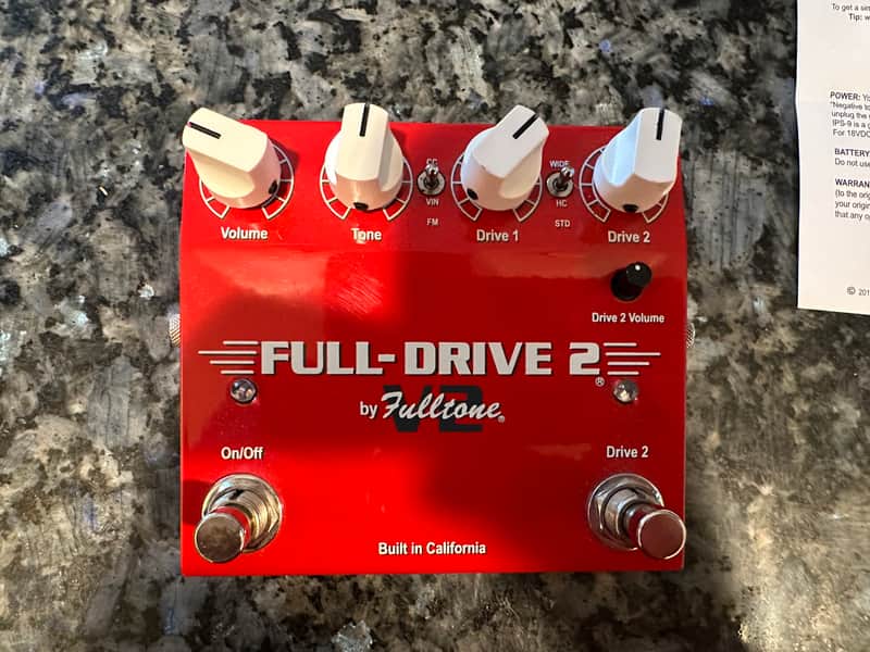 2019 Fulltone Full-Drive 2 V.2 Overdrive pedal, two drive stages, multiple modes image 1