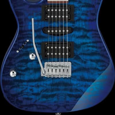 Ibanez GRX70QAL-TBB GIO GRX Electric Guitar 6-String Lefty - Transparent Blue Burst image 15