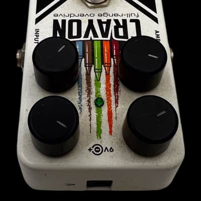 Electro-Harmonix Crayon 69 Full-Range Overdrive 2015 - Present - White with Vertical Crayons X5166 image 2