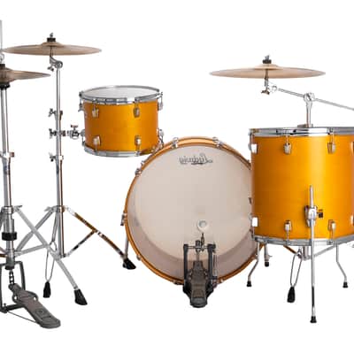 Ludwig NeuSonic Satin Golden Slumbers Painted Pro Beat Drums 14x24_16x16_9x13 3pc Shell Pack | NEW Authorized Dealer image 3