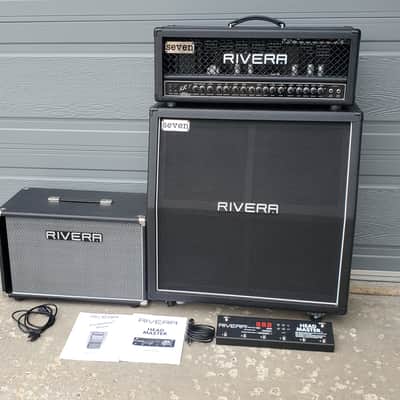 2008 Rivera KR7 120-watt 3-channel Mick Thomson Signature Tube Head and Cab with Sub 1 Los Lobottom image 1