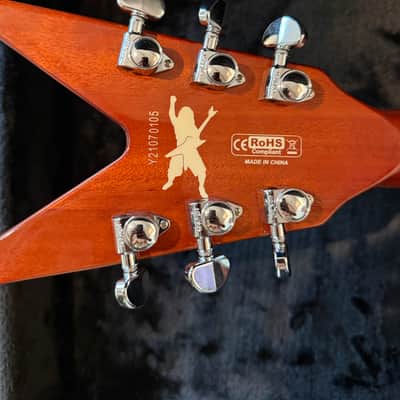 Dean Dimebag Darrell DBD Tribute ML 2021 – Sunburst Flame Top – Floyd Rose – Hardshell Case image 5