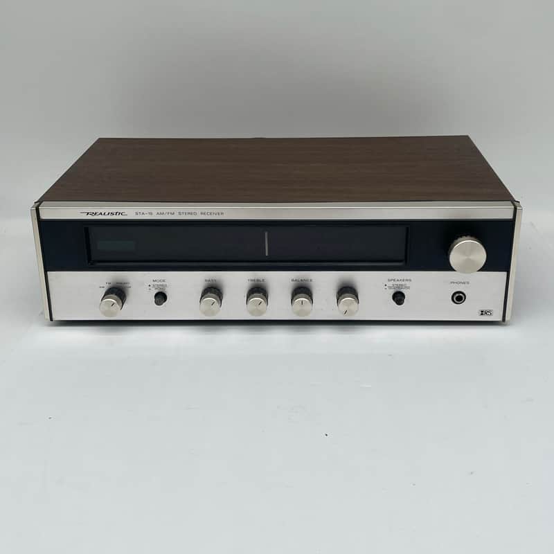 Realistic STA-15 AM/FM Stereo Receiver W/ Phono Silver Woodgrain *TESTED WORKING image 1