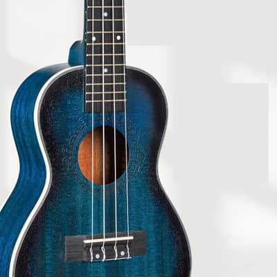 Ukulele 23" Adult Beginner Concert Ukulele Mahogany Bundle Professional Four String Wooden Hawaiian Starter Uke Kit image 3