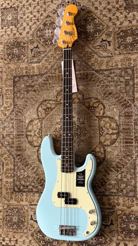 Fender 75th Anniversary Player II Precision Bass Rosewood in Daphne Blue W/Free Pro Setup image 1