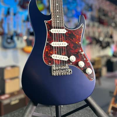 Ibanez Prestige AZ2203N Electric Guitar - Dark Tide Blue Flat with Ibanez Case, Get Plek'd! 047 image 2