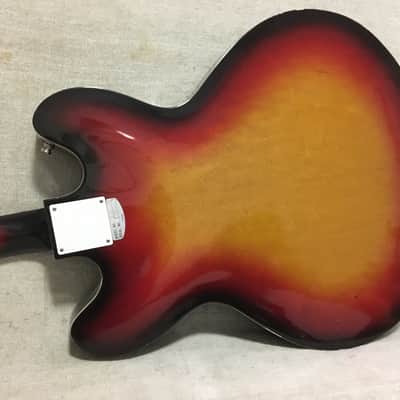 Teisco EP-11T Hollowbody Electric Guitar 1960's Sunburst Made | Reverb