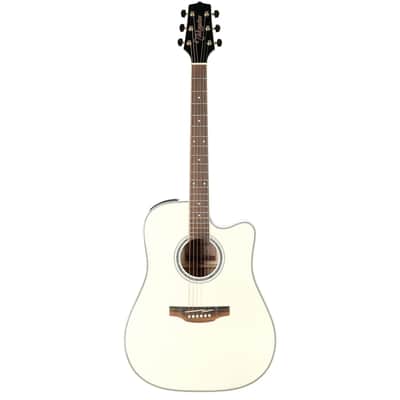 Takamine GD37CE Acoustic-Electric Guitar (with Gig Bag), Pearl White image 2