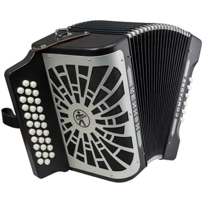 Hohner Compadre Accordion (with Gig Bag), Black, E/A/D, with Gig Bag image 2