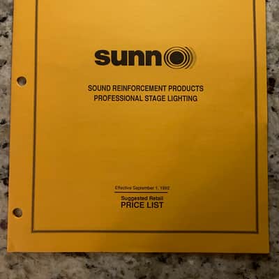 Sunn Sound Reinforcement Catalog 1991 Mixer Speakers etc image 1