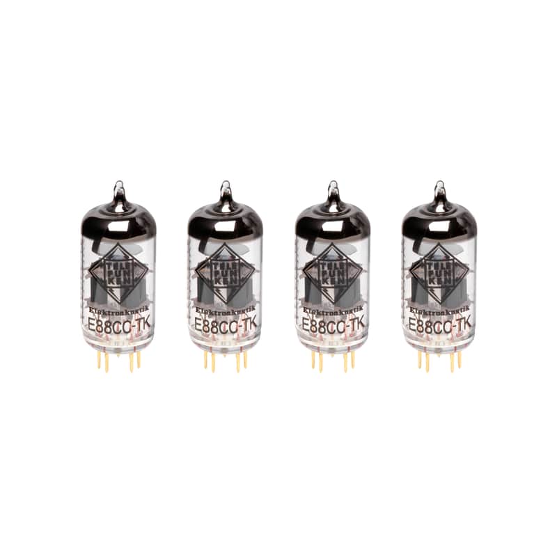 TELEFUNKEN Elektroakustik E88CC-TK (6922) Black Diamond Series Vacuum Tube Matched Quad image 1