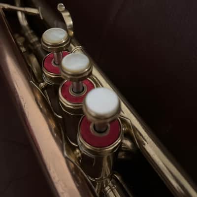 York Custom Bb Trumpet (1951) SN 172209 (Gold Brass bell)(rare) image 15