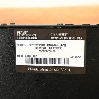 Peavey Spectrum Organ Sound Module CG01K4P image 10