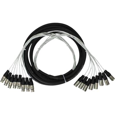 Pro Co Sound 50' 8 Channel XLR-Female to XLR-Male Multitrack Analog Studio Harness Cable image 1