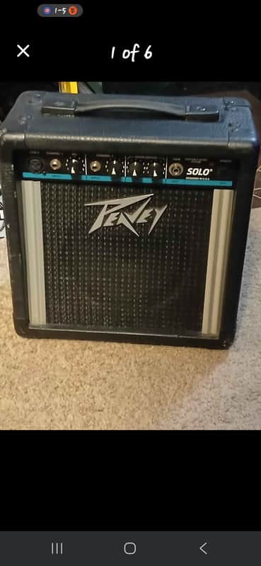 Peavey Solo 1x8" 15w Portable Battery-Powered Amp/PA System 2010s - Black/Silver image 1