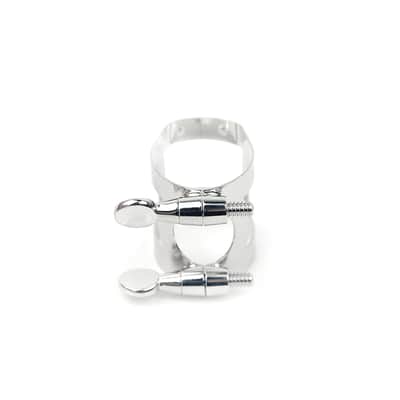 Rico Ligature for Soprano Saxophone Nickel-Plated, Ligature & Cap Set image 4