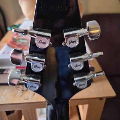 1983 Gibson Flying V I with Stop Bar Tailpiece and Offset Knobs 1981-1988 - Ebony image 15