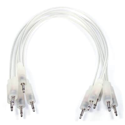 Heinakroon 11.8" (30cm) 3.5mm LED Eurorack CV Patch Cables, 5-Pack, Transparent image 2