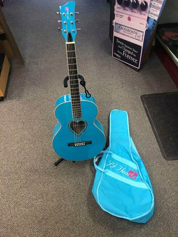 Jay Turser - JJ Heart Acoustic Guitar w/ Case! Plays Sweet! | Reverb
