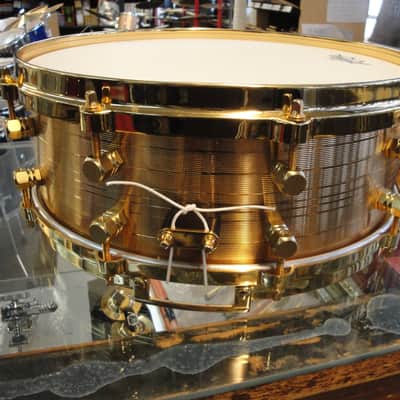 Paiste Spirit of 2002 by Jeff Ocheltree 14 x 5 Snare Drum Bronze - RARE Limited Edition image 4
