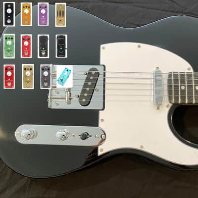Harley Benton TE-20 BK - WITH YOUR CHOICE OF TWO HB PEDALS image 1