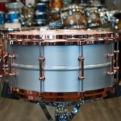 Ludwig 6.5x14" Acrophonic Snare Drum with Copper Hardware (LM405DTC) image 7