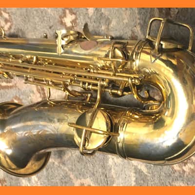 " THE CABIN " GOLD PLATE / SILVER HI-LITES STENBERG PORTRAIT C. G. CONN 1925 CHU BERRY ALTO SAXOPHONE REPAD READY FREE SHIP image 12