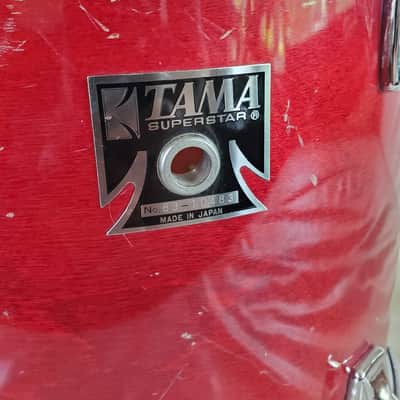 Tama Superstar 12x11 Tom 1980s - Cherry Wine image 4