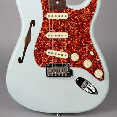 Fender American Professional II Thinline Stratocaster - 2024 - Daphne Blue image 2