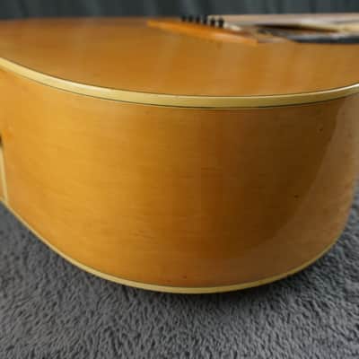 1970s Yamaki W300 Dreadnought Japan Acoustic Guitar w/ Hard Case image 8